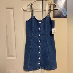 Button Up Denim Dress
